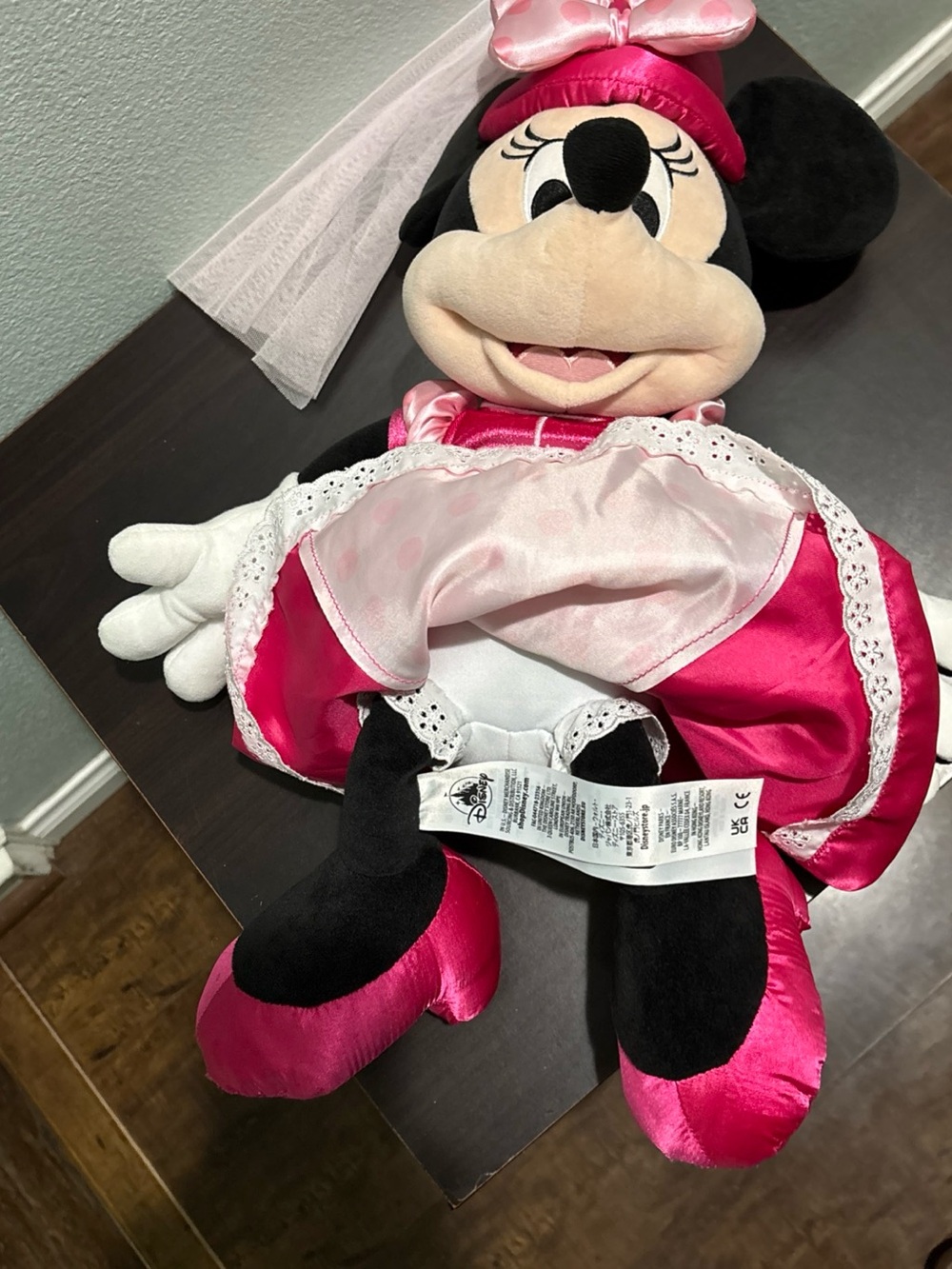 Disney Pink and Black Minnie Mouse Princess Plush Doll - Picture 6 of 11